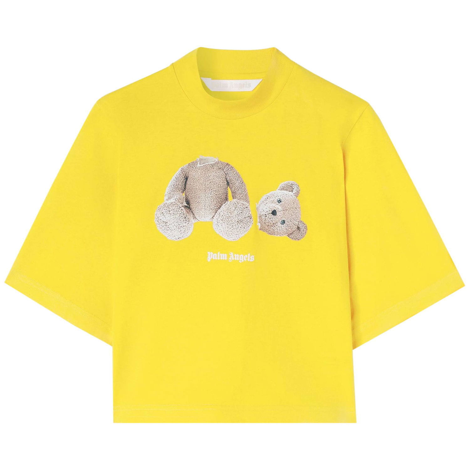 T-paita Palm Angels Bear Printed Fitted T-Shirt Keltainen | PWAA020F22JER0051660, 1