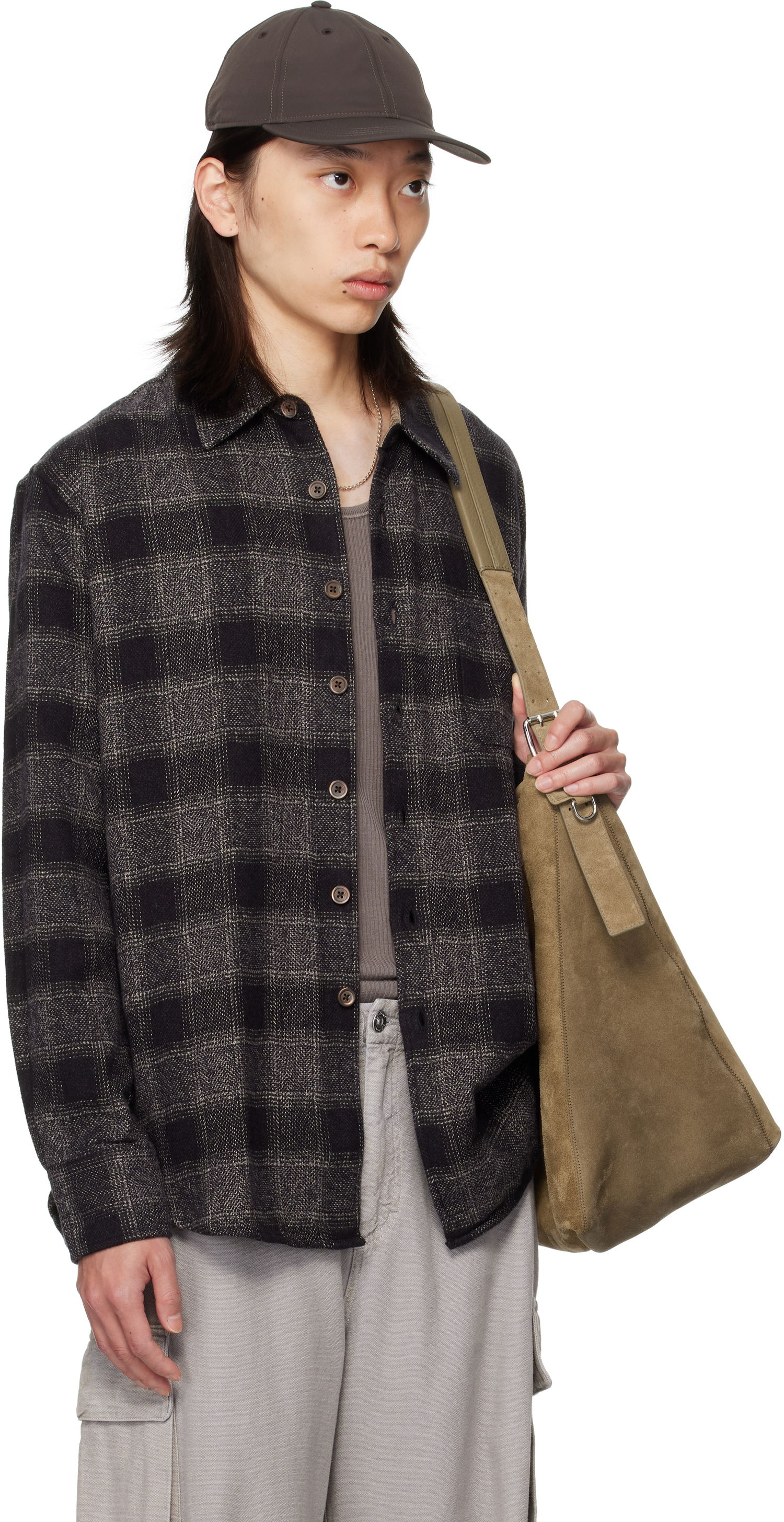 Paita OUR LEGACY OUR LEGACY Checked Button-Down Shirt Harmaa | M4252AO, 1