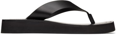 Vaatteet The Row The Row Ginza Platform Flip-Flop Sandals Musta | F1159-L52, 0