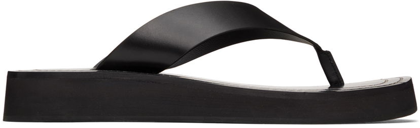 Vaatteet The Row The Row Ginza Platform Flip-Flop Sandals Musta | F1159-L52