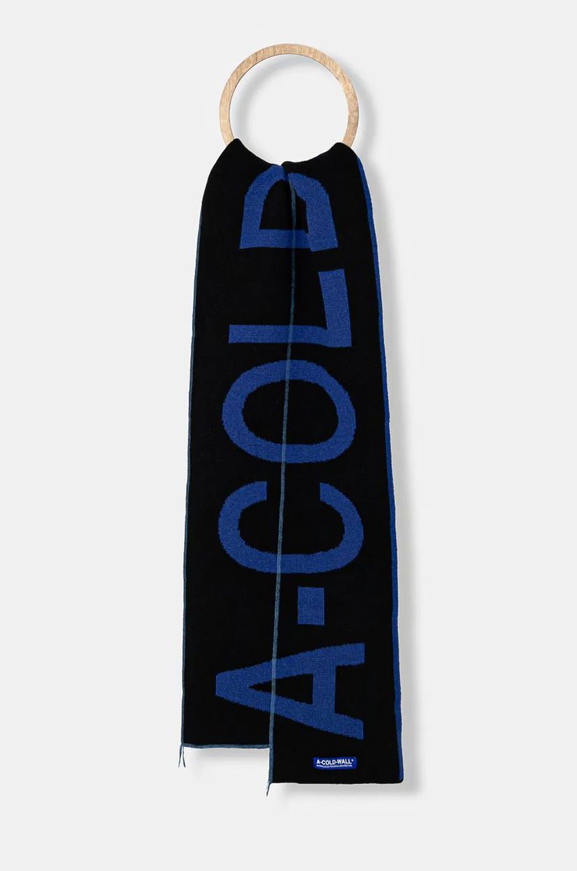 Huivi A-COLD-WALL* Knitted Scarf Fracture Tummansininen | ACWUA203