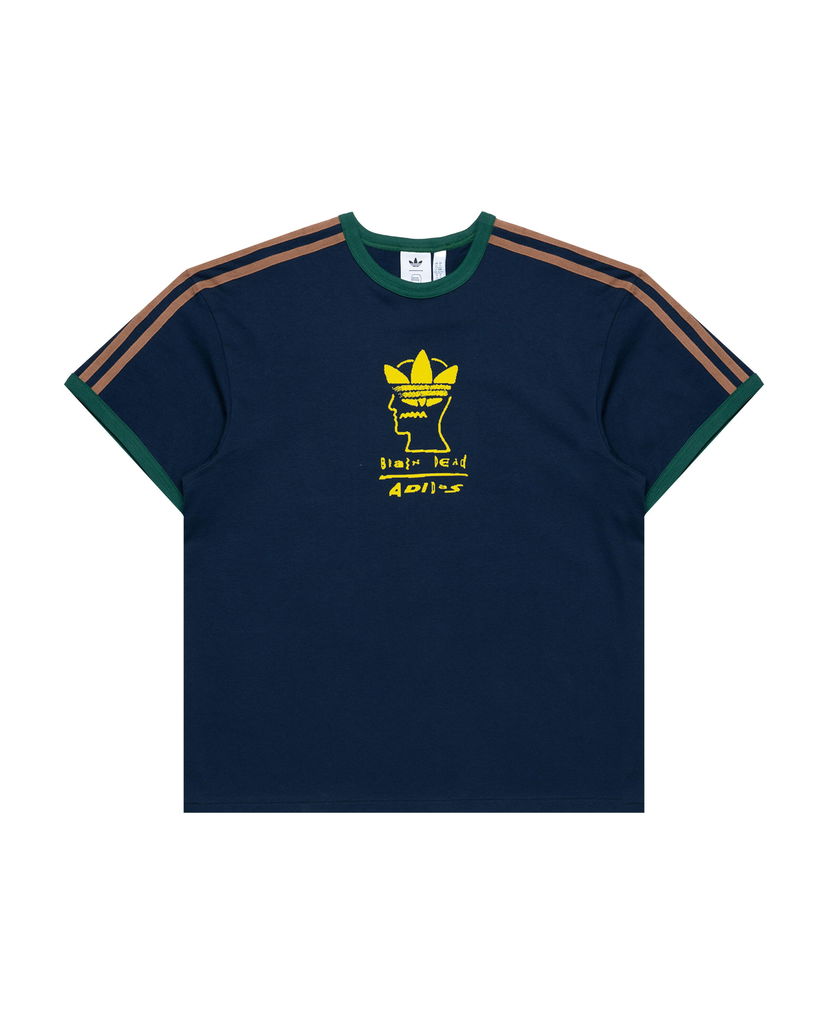 T-paita adidas Originals BRAIN DEAD Graphic T-Shirt Tummansininen | JN2412