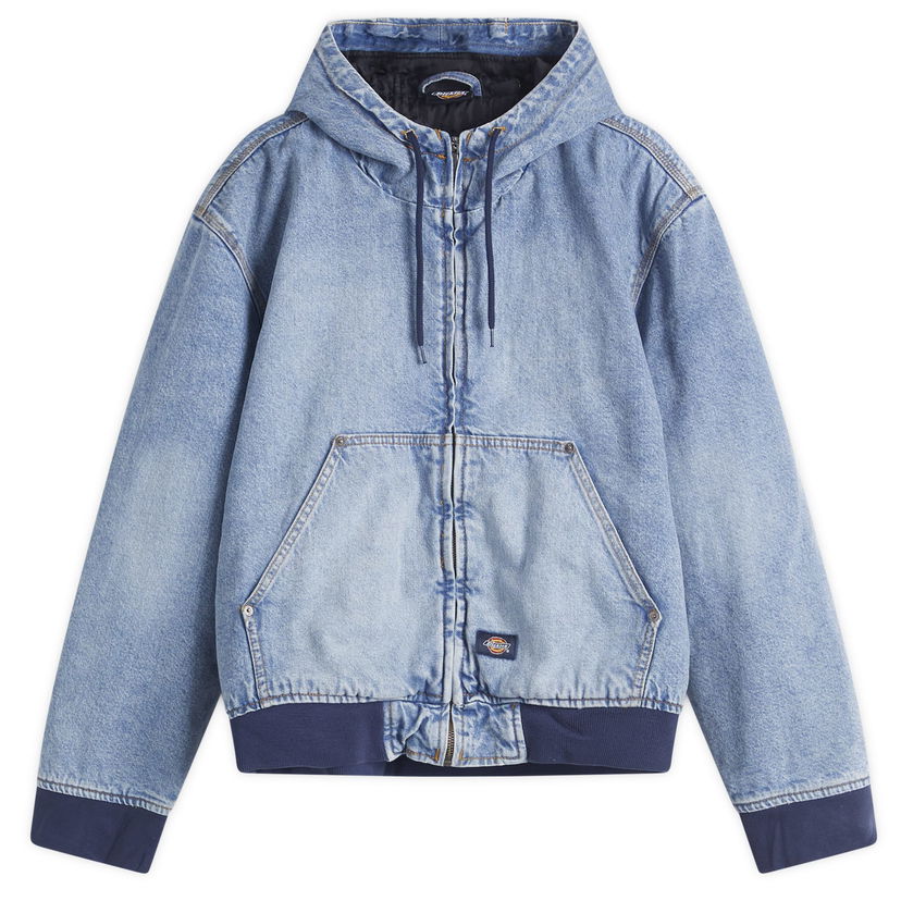 Takki Dickies Hooded Denim Jacket, Size Large Sininen | DK0A4ZAPK211-233