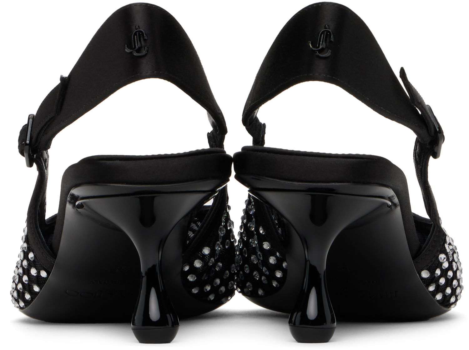 Tennarit ja kengät Jimmy Choo Jimmy Choo Amel 50 Crystal Slingback Heels Musta | AMEL 50 QHS, 1