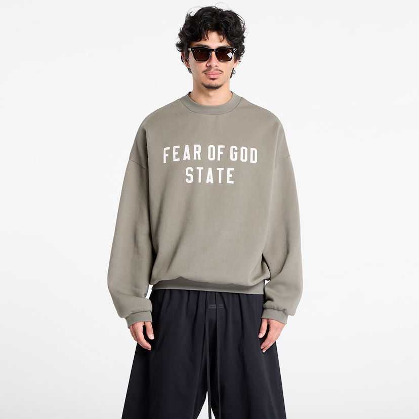 Huppari Fear of God Fear of God Essentials 90's Crewneck Sweatshirt Vihreä | 192SP256557F-245