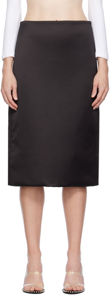 Hame We11done We11done Padded Midi Skirt Musta | WD-SK3-23-282-W-BK, 0