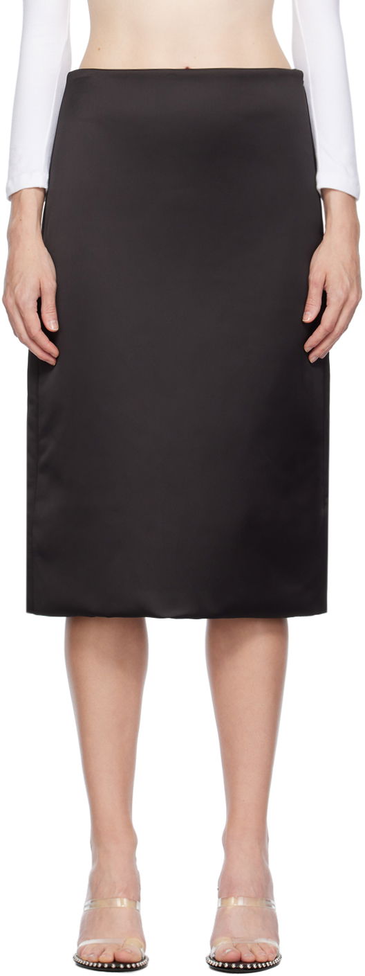Hame We11done We11done Padded Midi Skirt Musta | WD-SK3-23-282-W-BK