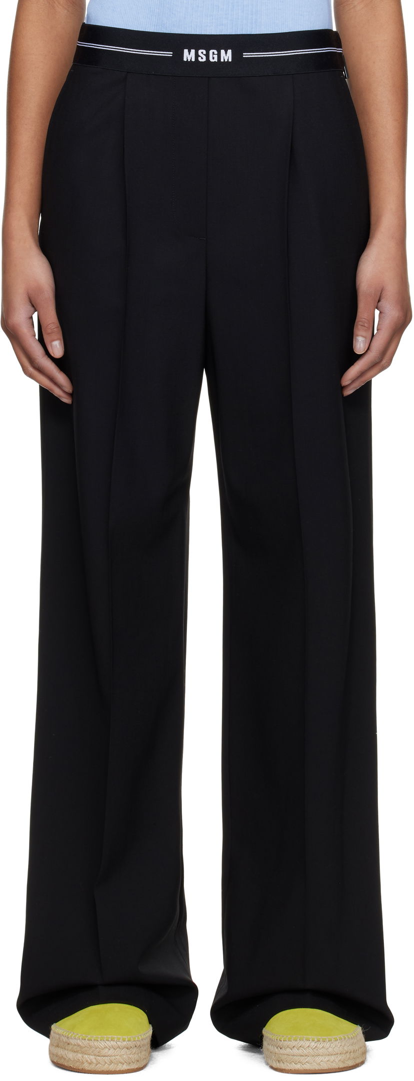 Housut MSGM MSGM Pleated Trousers Musta | 3841MDP14 257127