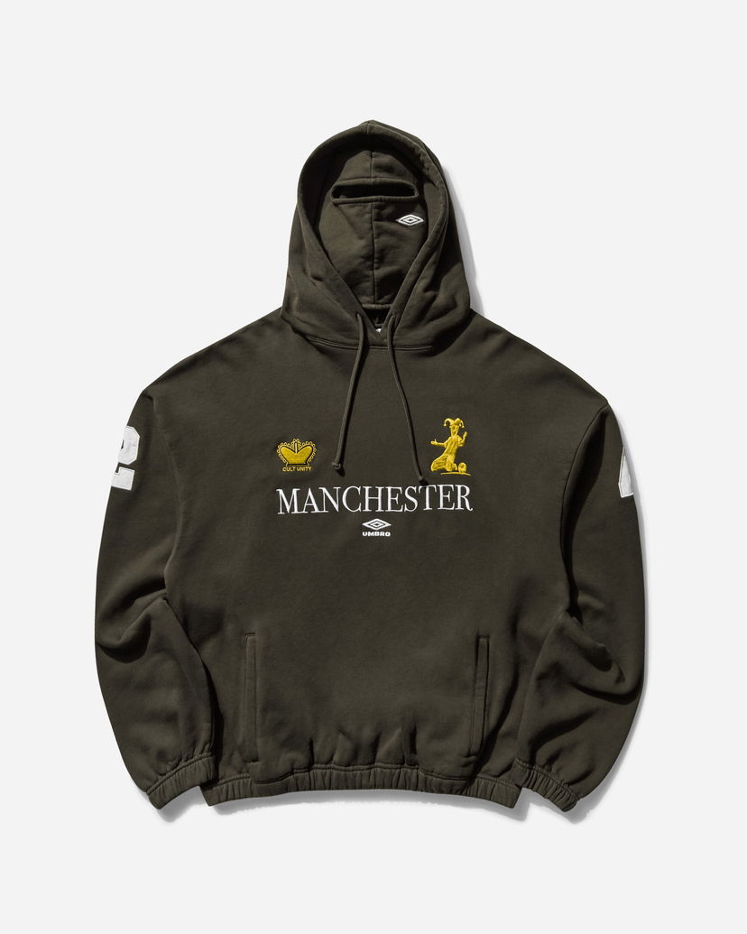 Huppari Umbro Manchester Masked Hoodie Vihreä | UBMW0395FA245 GRN0010