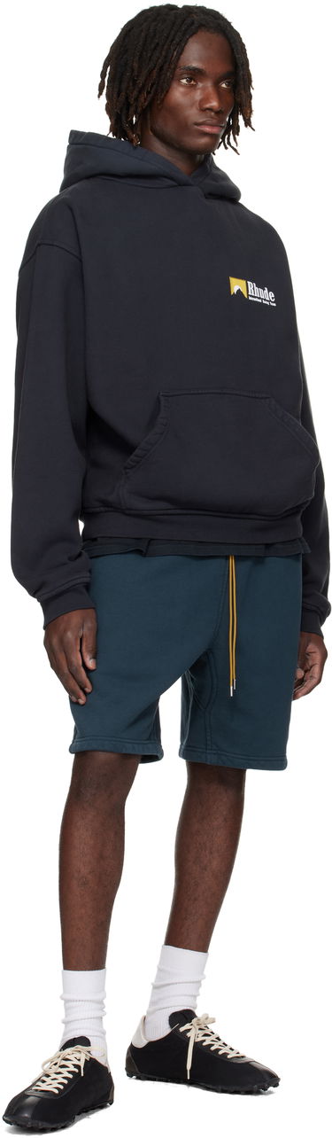 Huppari Rhude Rhude International Racing Logo Hoodie Musta | RHPF25HO07012, 3