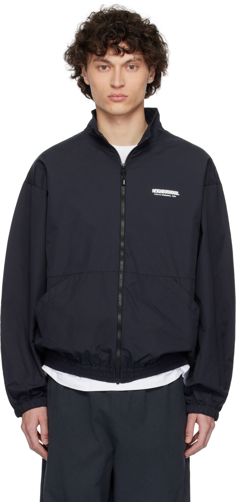 Tuulitakki Neighborhood Neighborhood Water-Repellent Track Jacket Musta | 251TSNH-JKM06