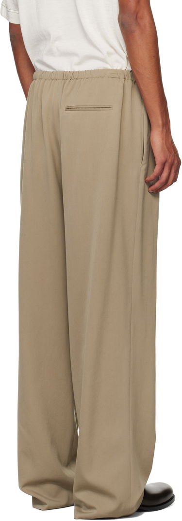 Housut The Row The Row Donatello Wide-Leg Trousers Beige | 657-W3038, 2
