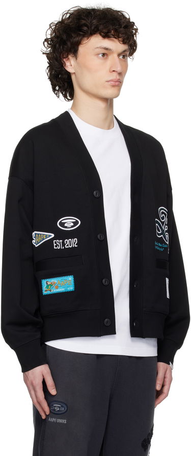 Villapaita AAPE by A Bathing Ape AAPE by A Bathing Ape Main Cardigan Musta | AAPSWMC324XXNBKX, 1