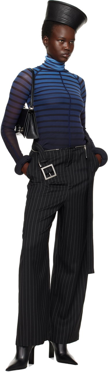 Villapaita Jean Paul Gaultier Jean Paul Gaultier 'The 3D Striped' Turtleneck Top Sininen | 25/33-F-TO235-T575-005956, 4