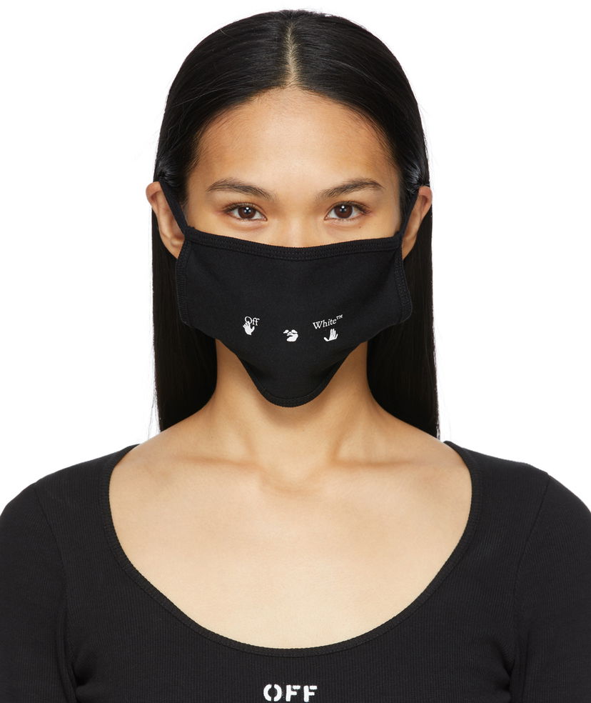 Vaatteet Off-White Black New Logo Mask Musta | OMRG001R21JER0011001