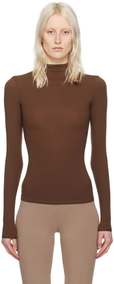 Villapaita SKIMS SKIMS Fits Everybody Turtleneck Top Ruskea | AP-TTN-1230, 0