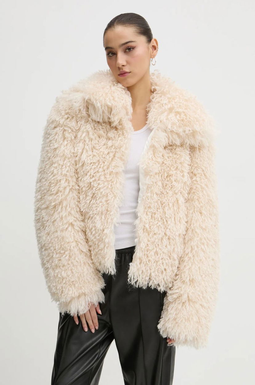 Takki Fiorucci Faux Fur Jacket Beige | U01FMOJA248FF02WH02