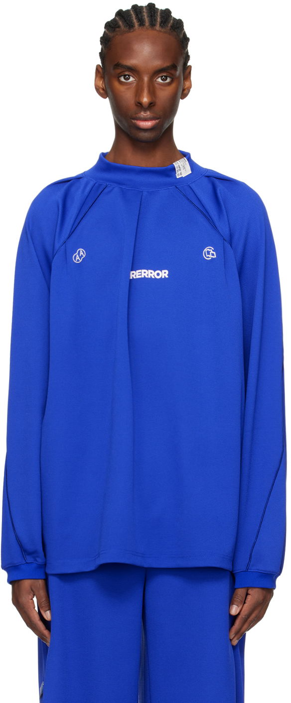 T-paita ADER ERROR Siz Long Sleeve T-Shirt Sininen | BN01SSSW0104BL