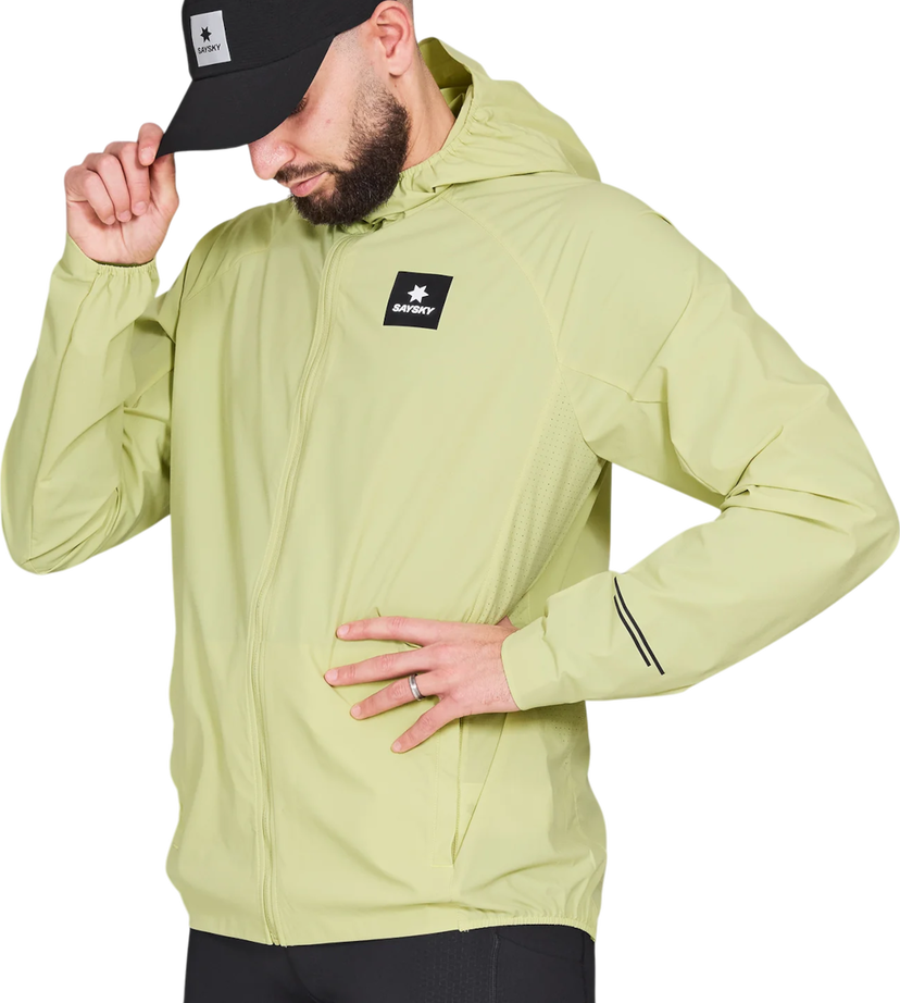 Tuulitakki Saysky Saysky Clean Pace Flex Hooded Jacket Keltainen | nmrja20c312