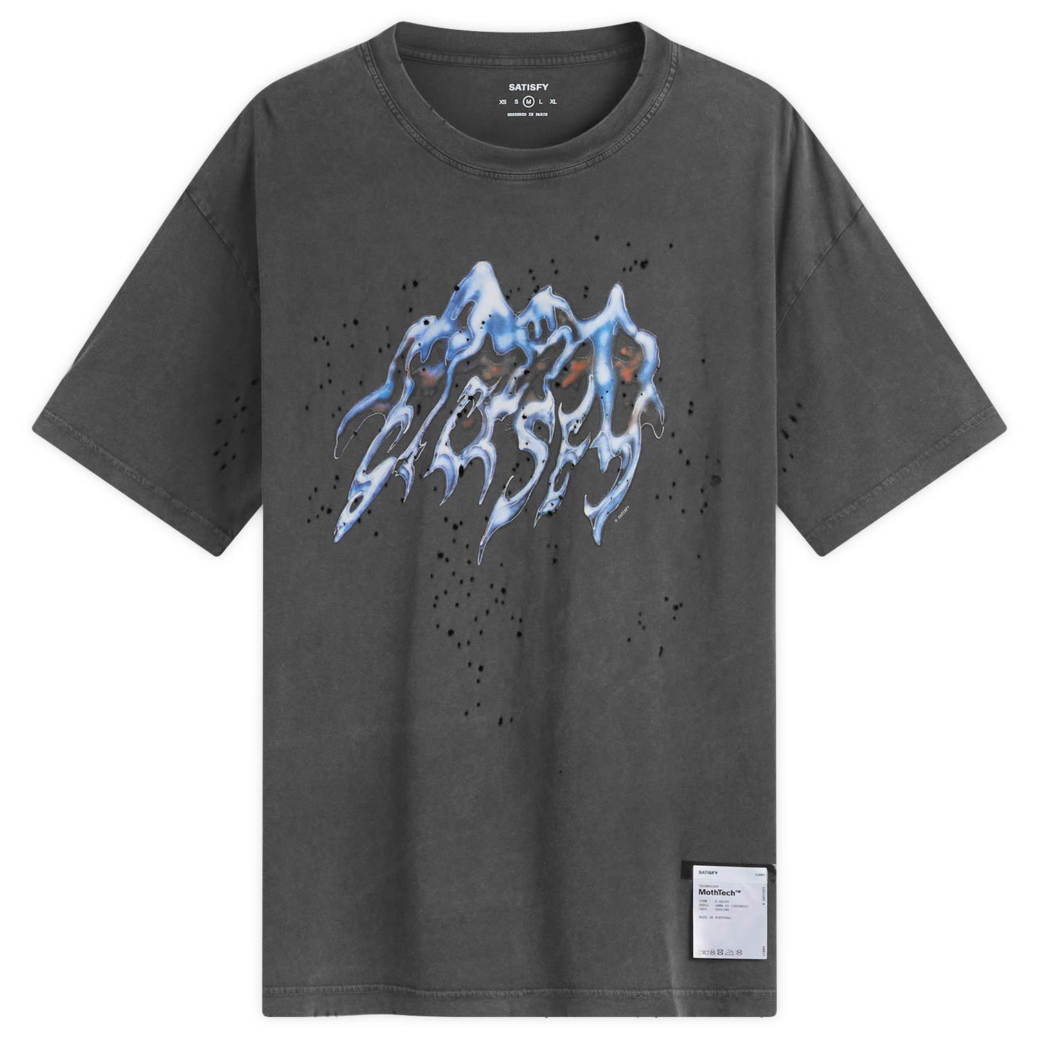 T-paita Satisfy MothTech T-Shirt, Size Small Harmaa | 11006-AB-LG2, 0