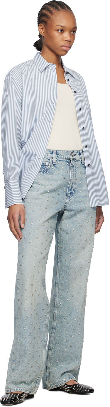 Paita rag & bone rag & bone Eve Striped Shirt Sininen | WAW24HA0184618, 3