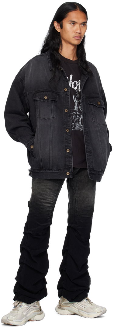 Takki We11done Oversized Denim Jacket Musta | WD-DJ2-24-353-U-BK, 3