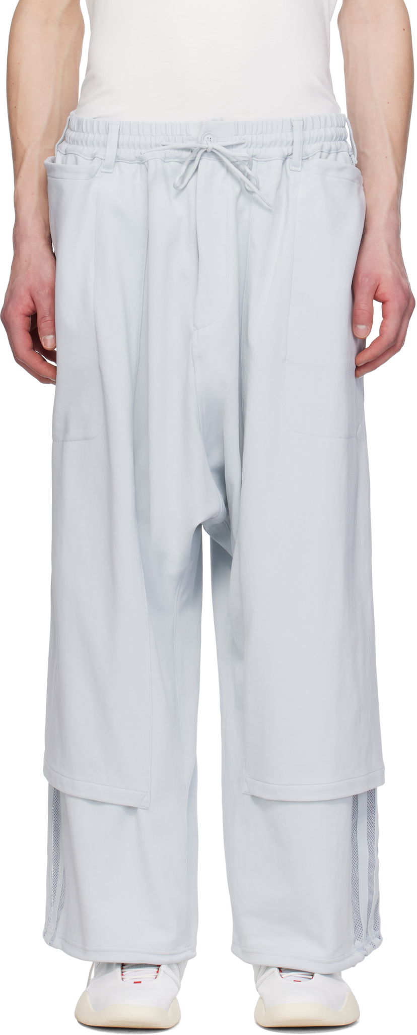 Verryttelyhousut Y-3 Y-3 3-Stripes Open Hem Sweatpants Harmaa | JM7831