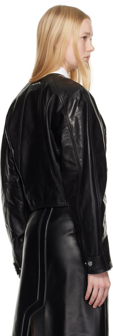 Bomber-takki Helmut Lang Helmut Lang Articulated Leather Jacket Musta | P01HW102, 2