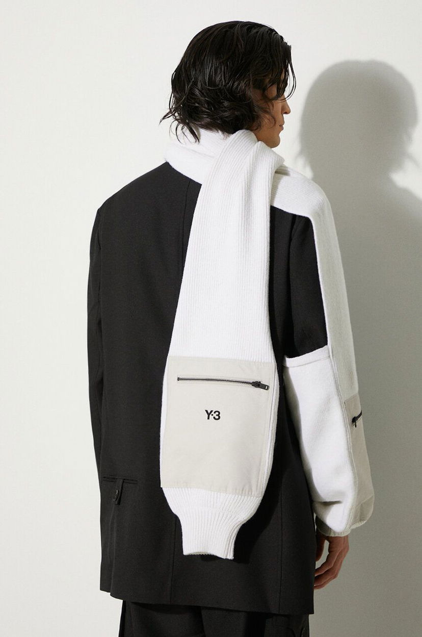 Huivi Y-3 Scarf With Pocket Valkoinen | JI6797
