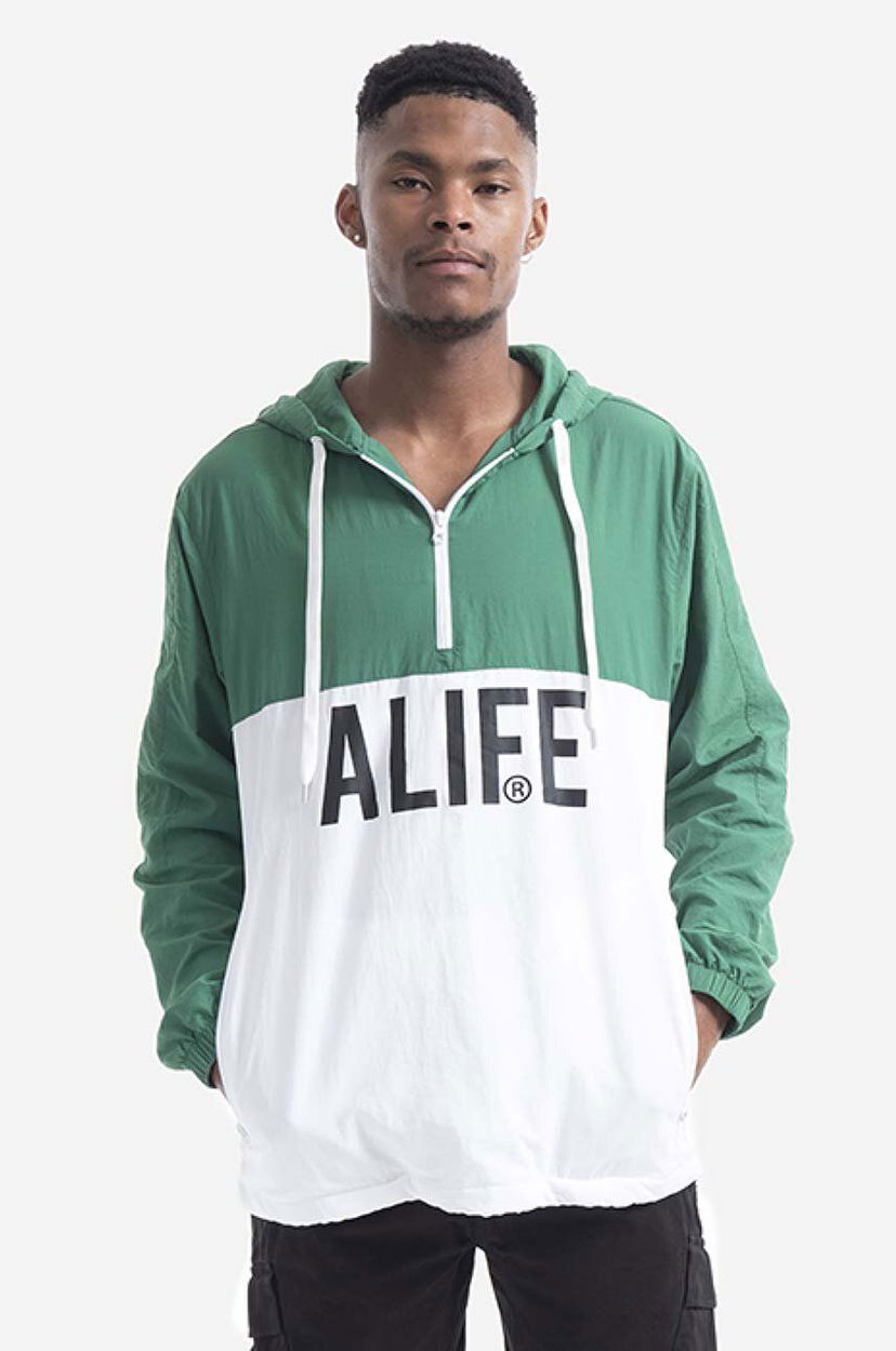 Tuulitakki Alife Windbreaker With Logo Vihreä | ALISS20.28