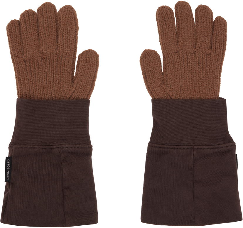 Käsineet Ottolinger Ottolinger Deconstructed Sleeve Gloves Ruskea | 129-902928-01
