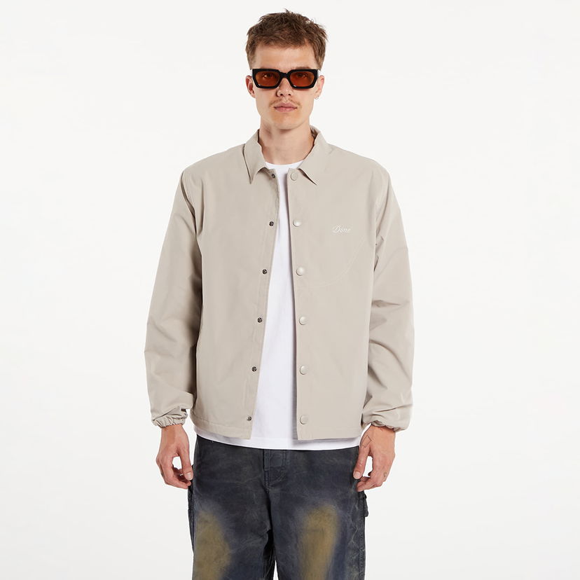 Takki Dime Cursive Coach Jacket UNISEX Light Grey Harmaa | DIMESU243GRY