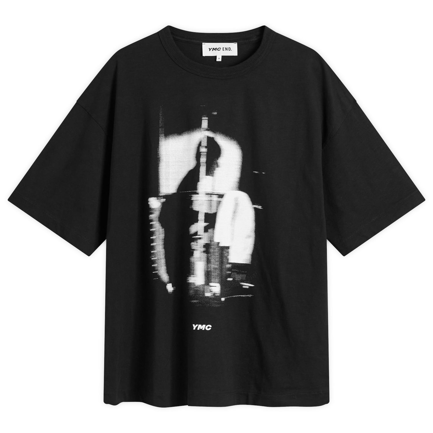 T-paita YMC YMC Graphic Triple T-Shirt, Size Large Musta | END-YMCGT-BLK, 1