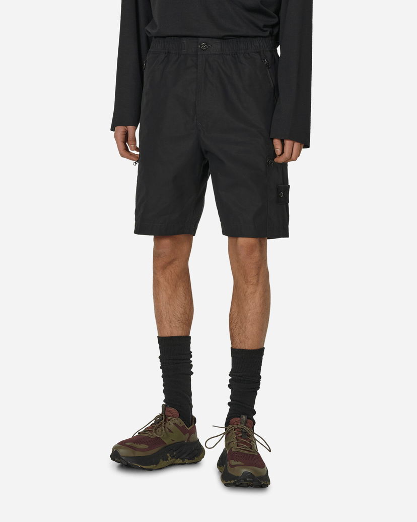 Shortsit Stone Island Ghost Piece Cargo Shorts Musta | 8015L07F1 V0029