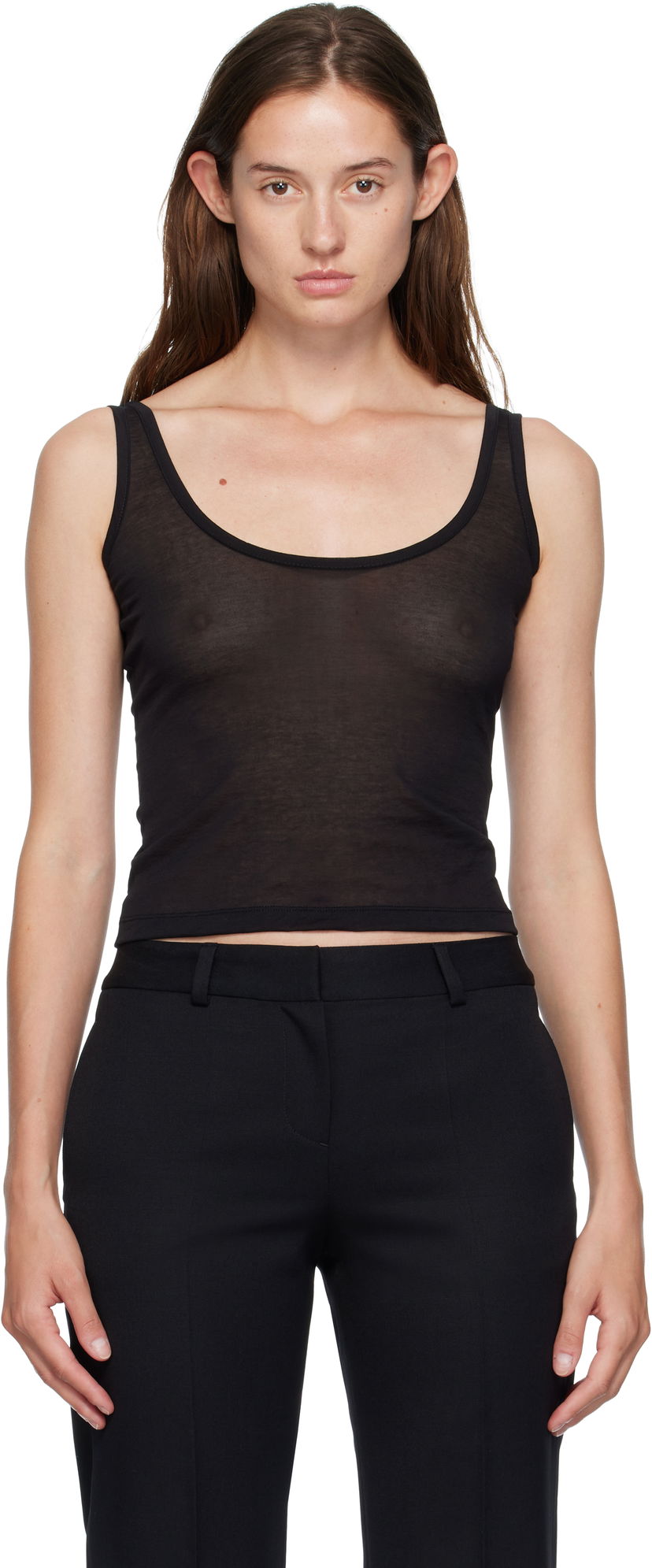 Tankkitoppi OUR LEGACY OUR LEGACY Blade Sheer Tank Top Musta | W4256BB