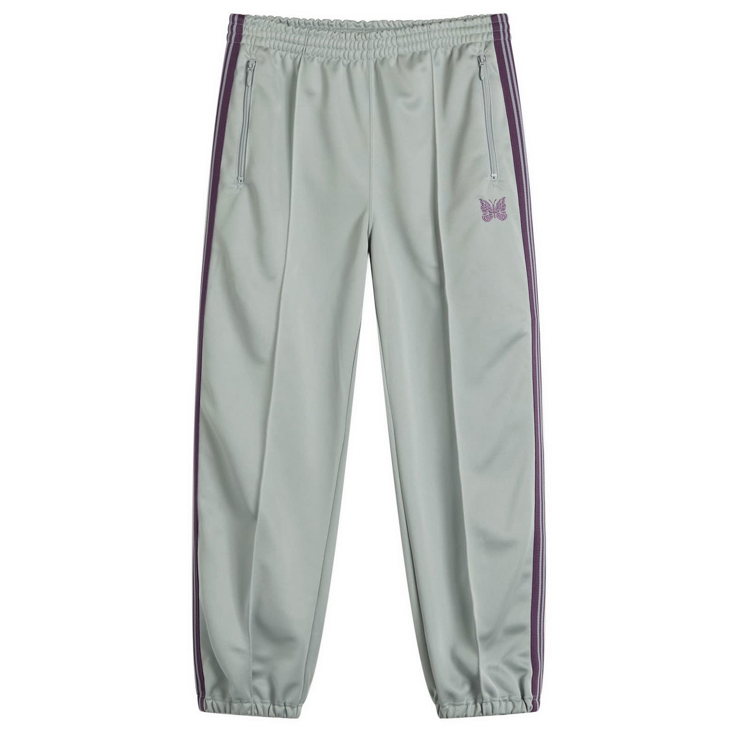 Verryttelyhousut Needles Needles Poly Smooth Zipped Track Pants, Size Large Harmaa | QV310-B, 0