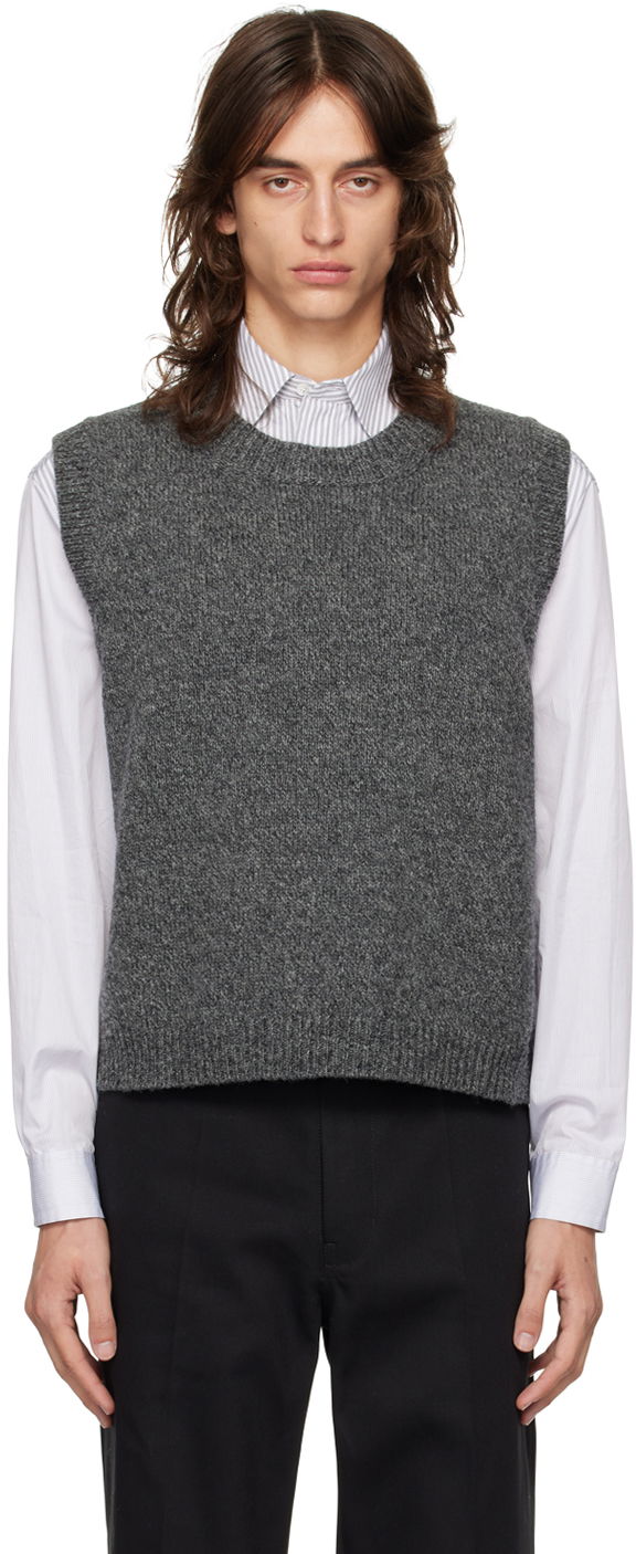Huppari Maison Margiela Gray Crewneck Vest Harmaa | S50FB0104 M13059