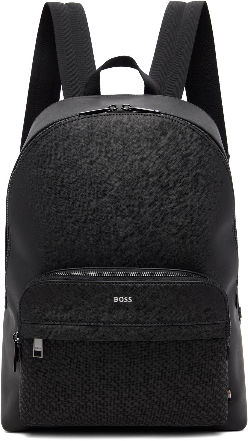 Reppu BOSS Logo Stamp Backpack Musta | 50548191