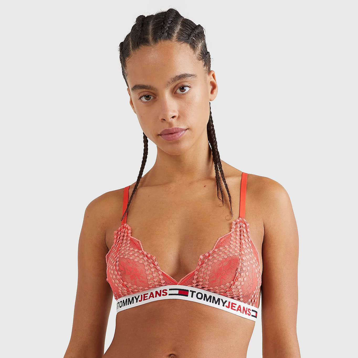 Rintaliivit Tommy Hilfiger Lace Unlined Triangle Oranssi | UW0UW03829 SN6, 0
