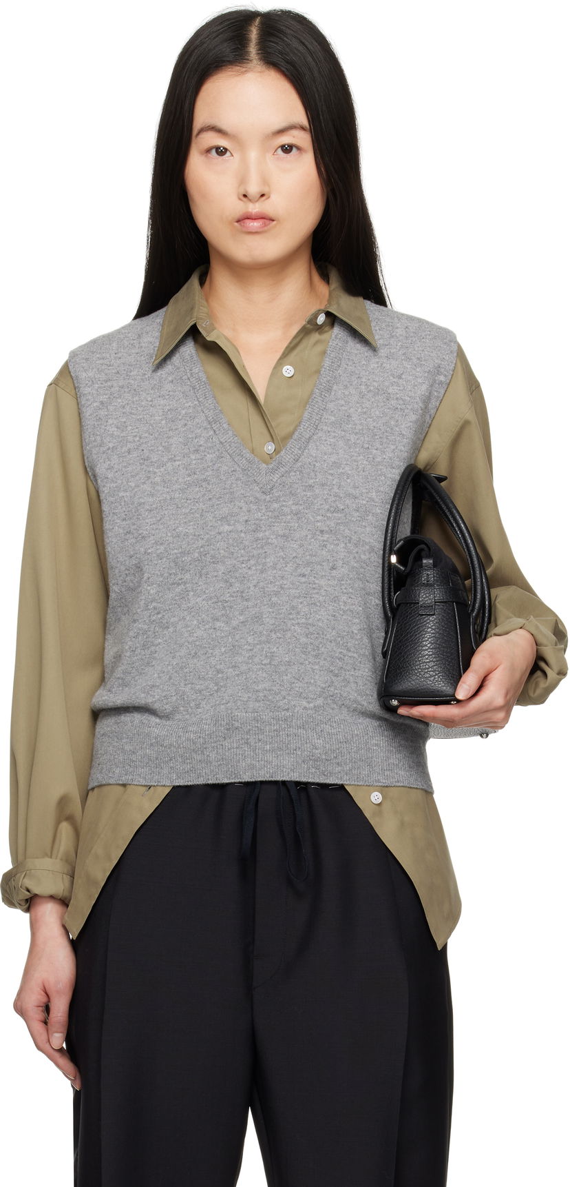 Villapaita Maison Margiela Maison Margiela Knit Vest Harmaa | S51FB0077 M13090