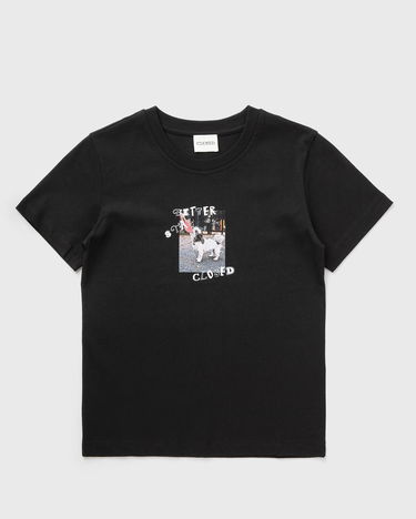 T-paita CLOSED Printed T-Shirt with 'Better Stay Closed' Dog Graphic Musta | C95927-44H-PR-100, 0