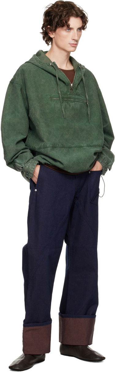 Takki JW Anderson JW Anderson Garment-Dyed Anorak Jacket Vihreä | JK0397-PG1600, 3