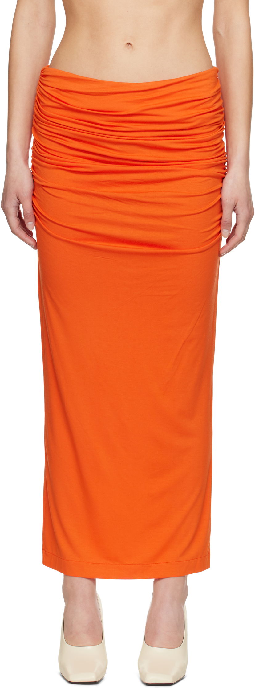 Hame Entire Studios Entire Studios Surge Maxi Skirt Oranssi | ESW-S25-7011-KO
