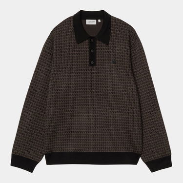 Poolopaita Carhartt WIP L/S Lowis Polo Houndstooth Monivärinen | I035395_10, 3