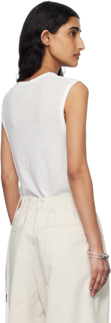 Tankkitoppi Ann Demeulemeester Ann Demeulemeester Biba Sleeveless Tank Top Valkoinen | 2510-W-JTO05-FA570-002, 2