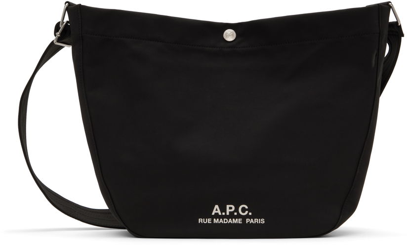 Olkalaukku A.P.C. Black Journal Crossbody Bag Musta | PSAKR-M61939