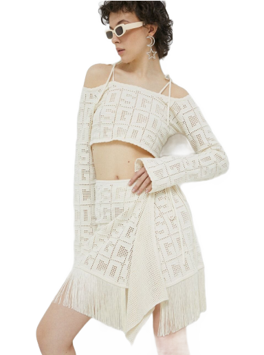 Hame GCDS Mini Skirt Beige | SS23W660914
