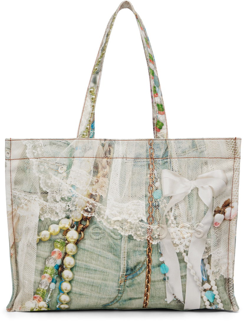 Kangaskassi Acne Studios Acne Studios Logo Shoulder Tote Monivärinen | C10245-
