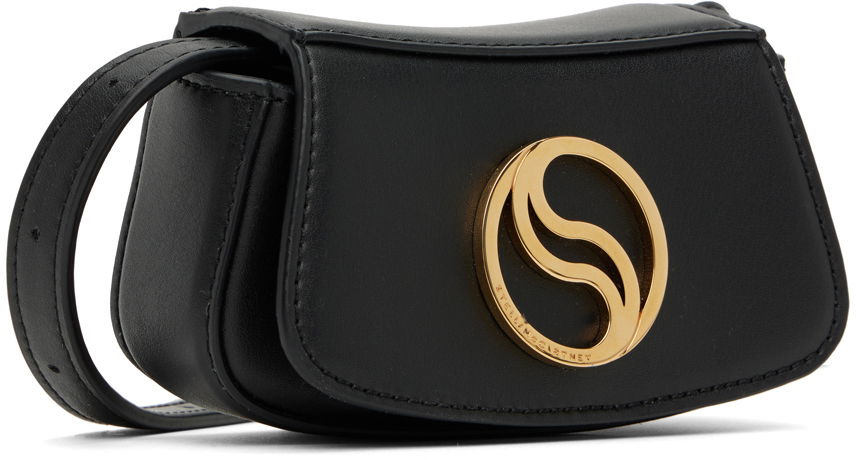 Olkalaukku Stella McCartney Small S-Wave Shoulder Bag Musta | 7B0026WP0109, 1