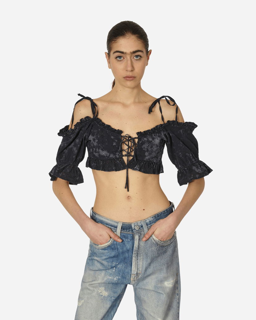 Tankkitoppi GUESS Dyed Sangallo Top Washed Out Black Musta | W4GH03WEUC0 F9CK
